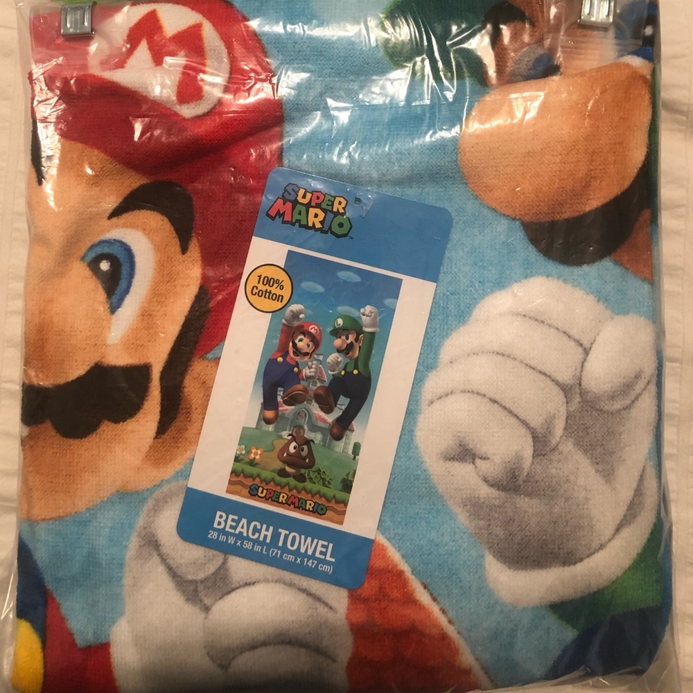 Super Mario beach towel